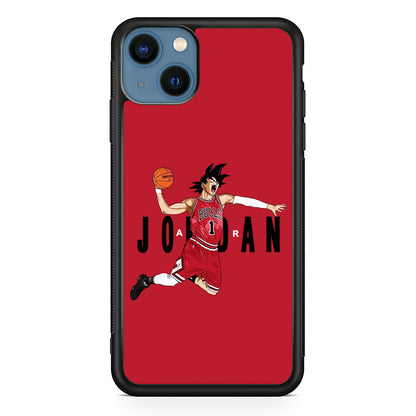 Goku Air Jordan Chicago Bulls iPhone 15 Case