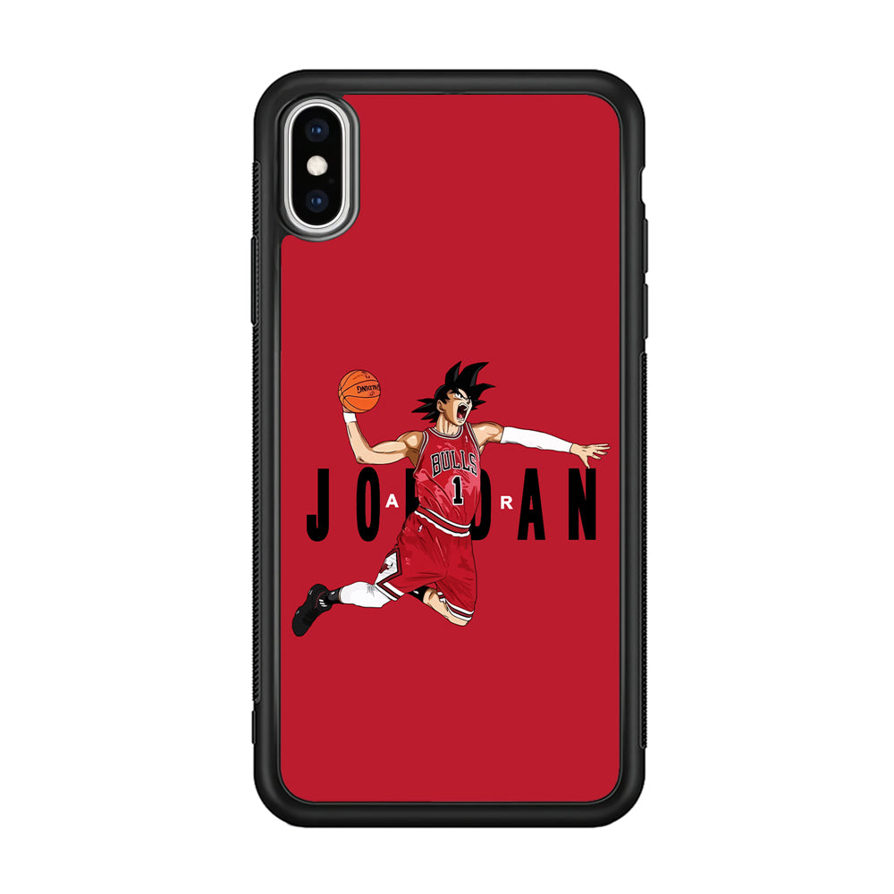 Goku Air Jordan Chicago Bulls iPhone X Case