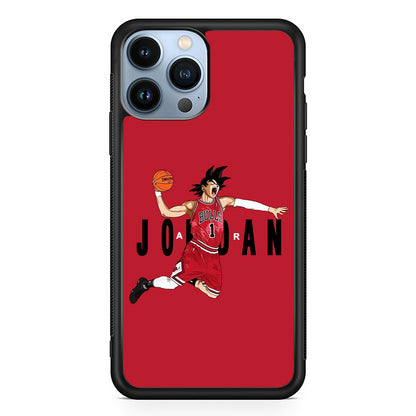 Goku Air Jordan Chicago Bulls iPhone 15 Pro Max Case