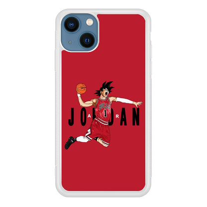 Goku Air Jordan Chicago Bulls iPhone 15 Case