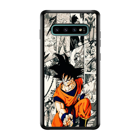 Goku Comic Collage Samsung Galaxy S10 Case