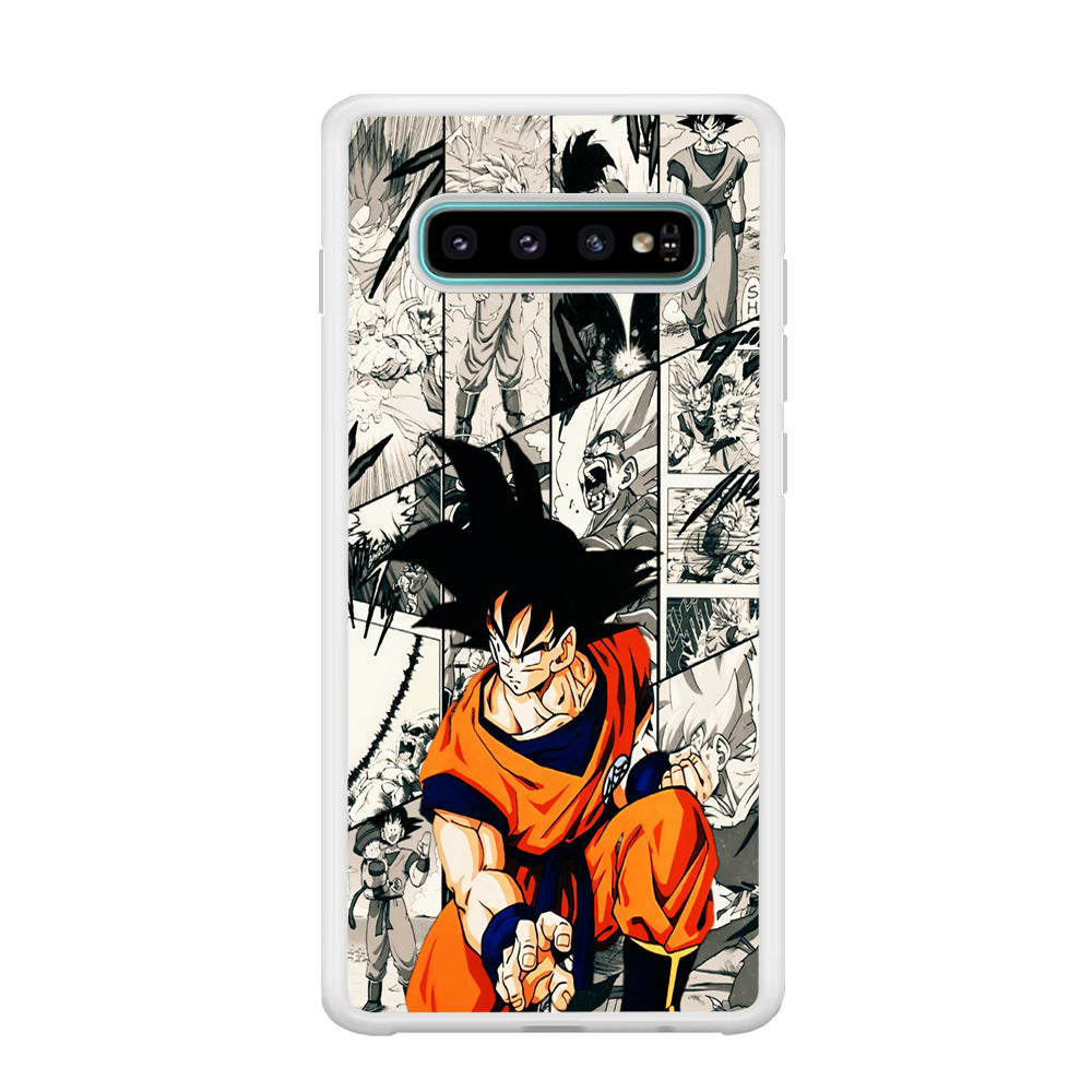 Goku Comic Collage Samsung Galaxy S10 Plus Case