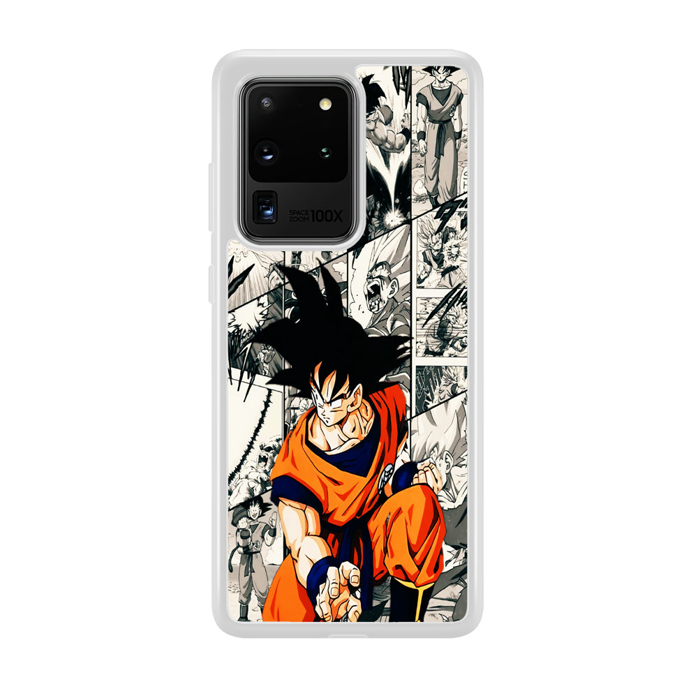 Goku Comic Collage Samsung Galaxy S20 Ultra Case