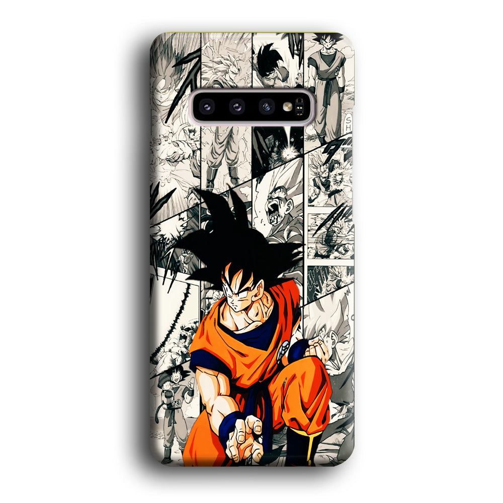 Goku Comic Collage Samsung Galaxy S10 Case