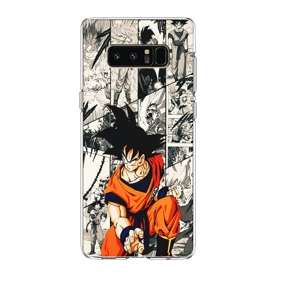 Goku Comic Collage Samsung Galaxy Note 8 Case