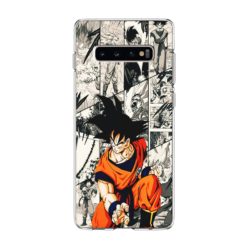 Goku Comic Collage Samsung Galaxy S10 Plus Case