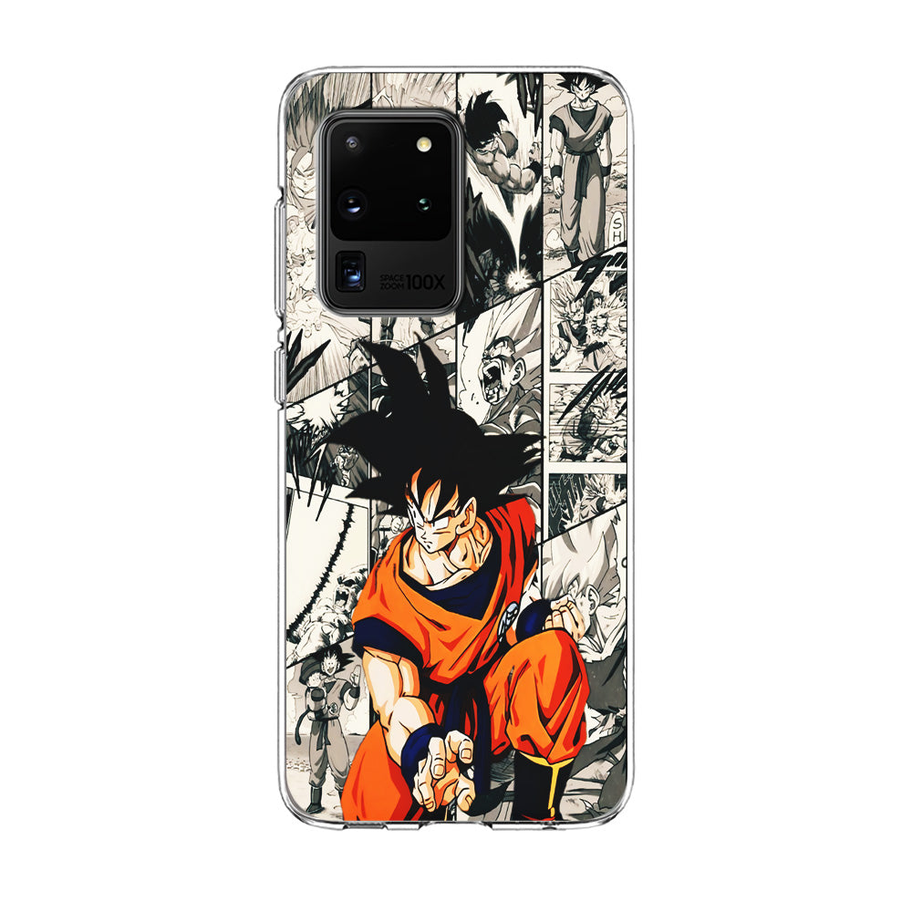 Goku Comic Collage Samsung Galaxy S20 Ultra Case