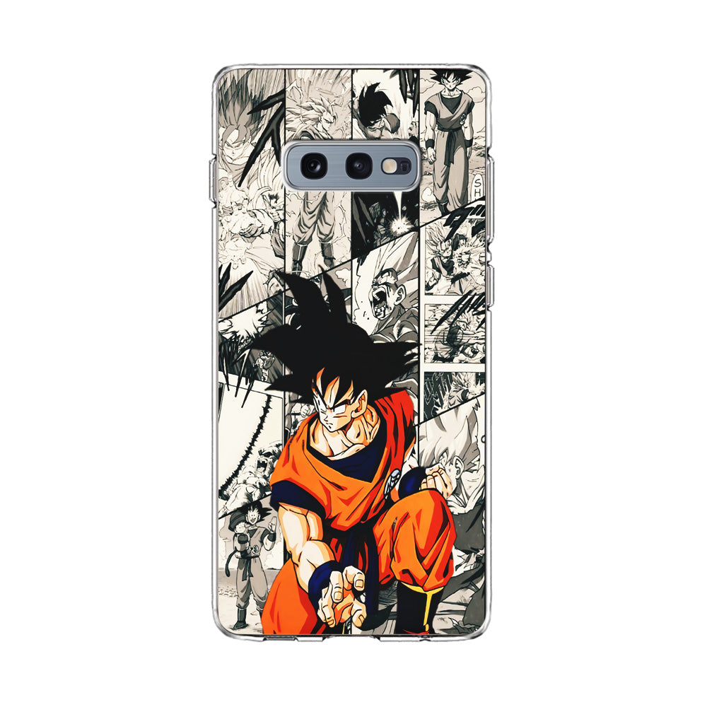 Goku Comic Collage Samsung Galaxy S10E Case