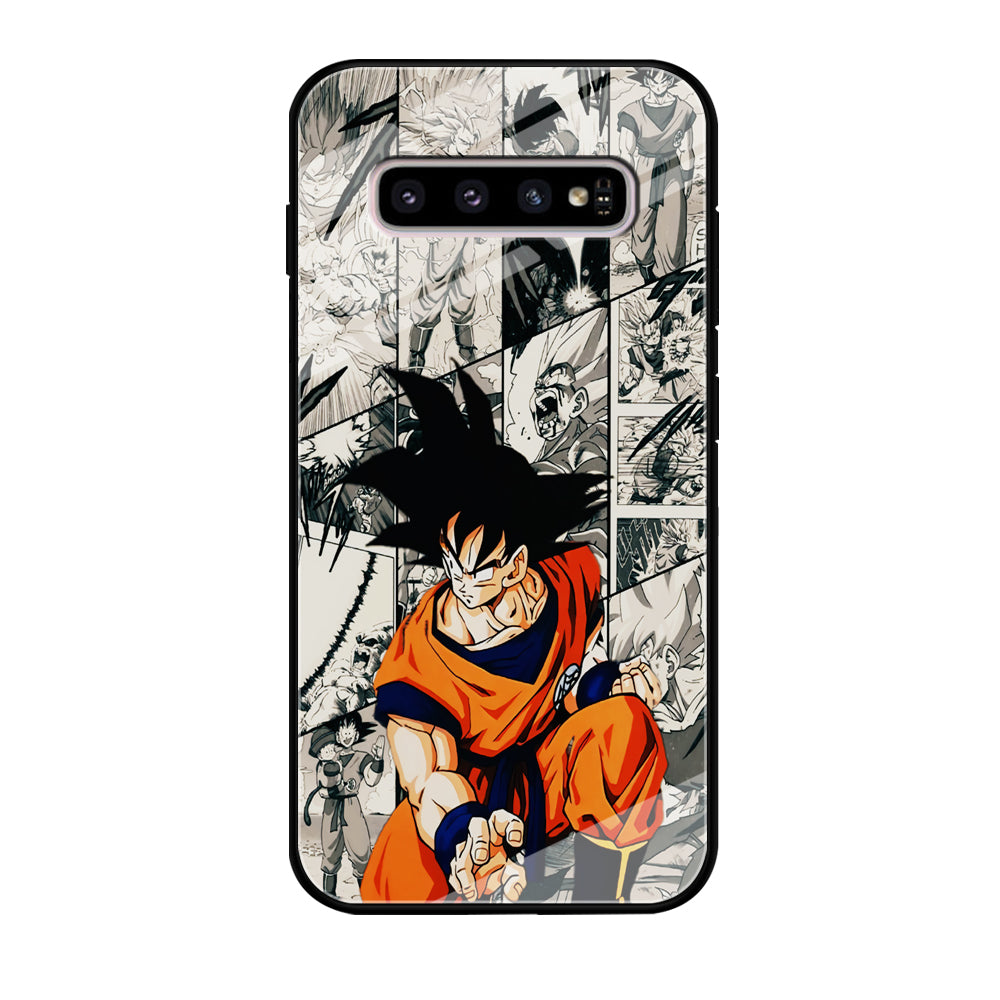 Goku Comic Collage Samsung Galaxy S10 Case