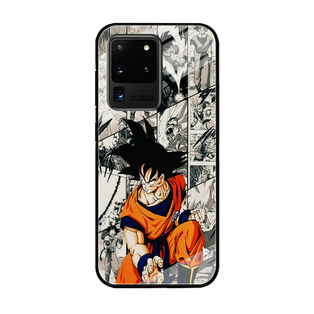 Goku Comic Collage Samsung Galaxy S21 Ultra Case