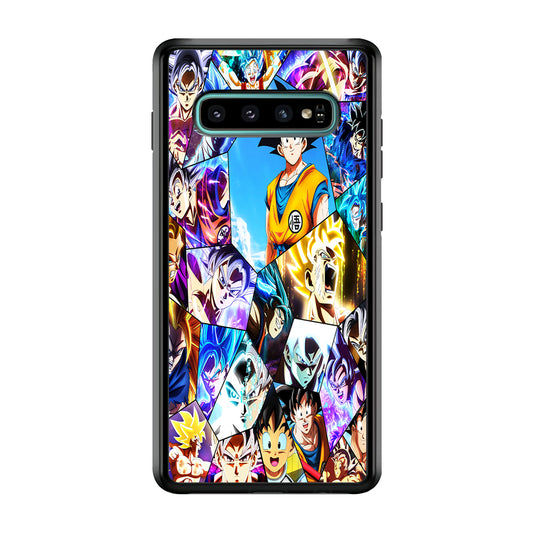 Goku Evolution Collage Samsung Galaxy S10 Case