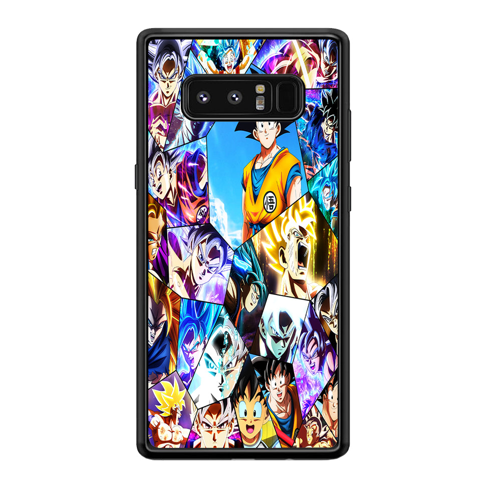 Goku Evolution Collage Samsung Galaxy Note 8 Case