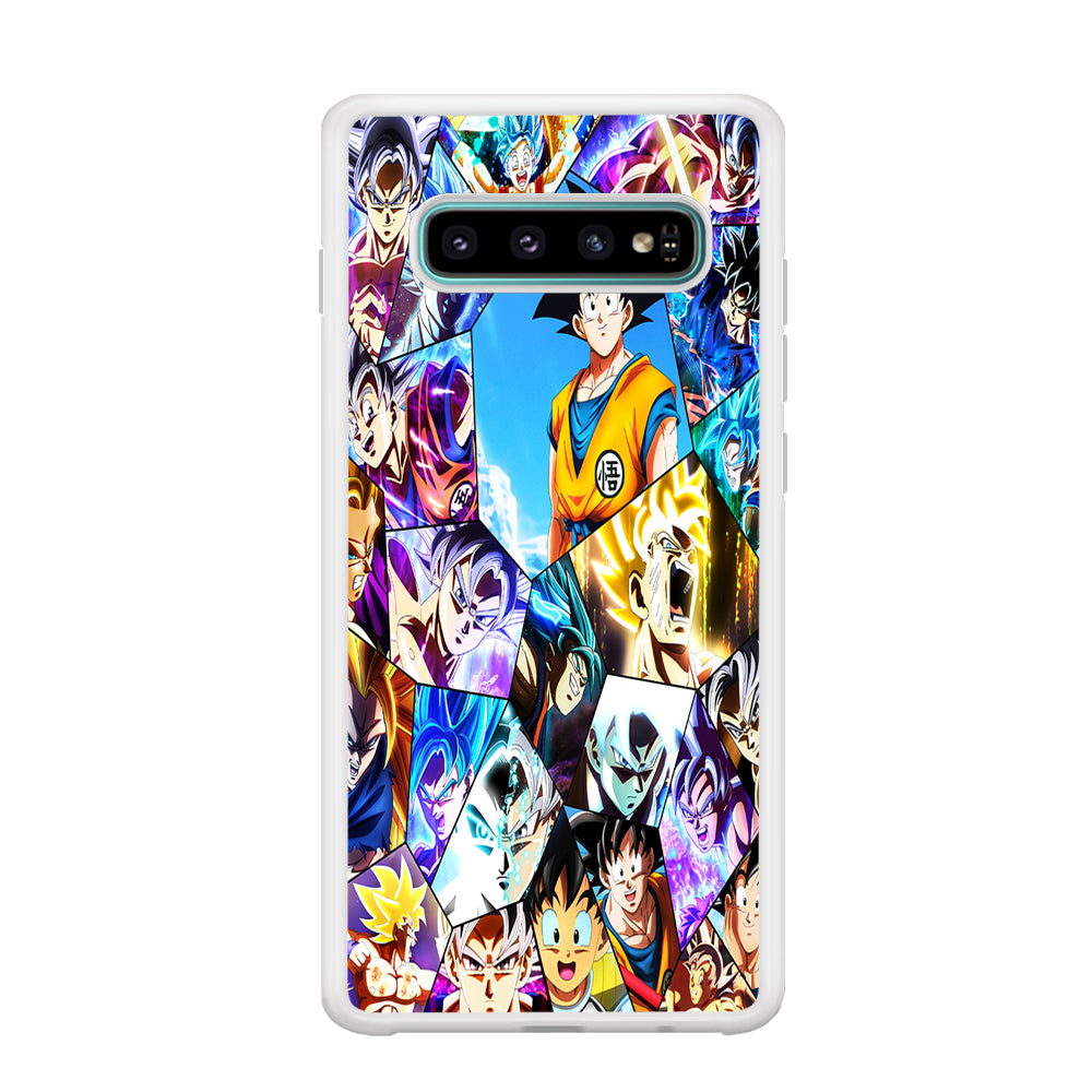 Goku Evolution Collage Samsung Galaxy S10 Case