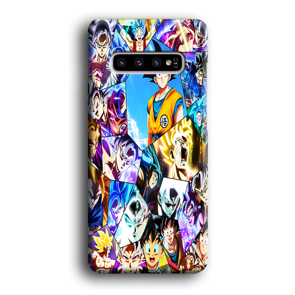 Goku Evolution Collage Samsung Galaxy S10 Case