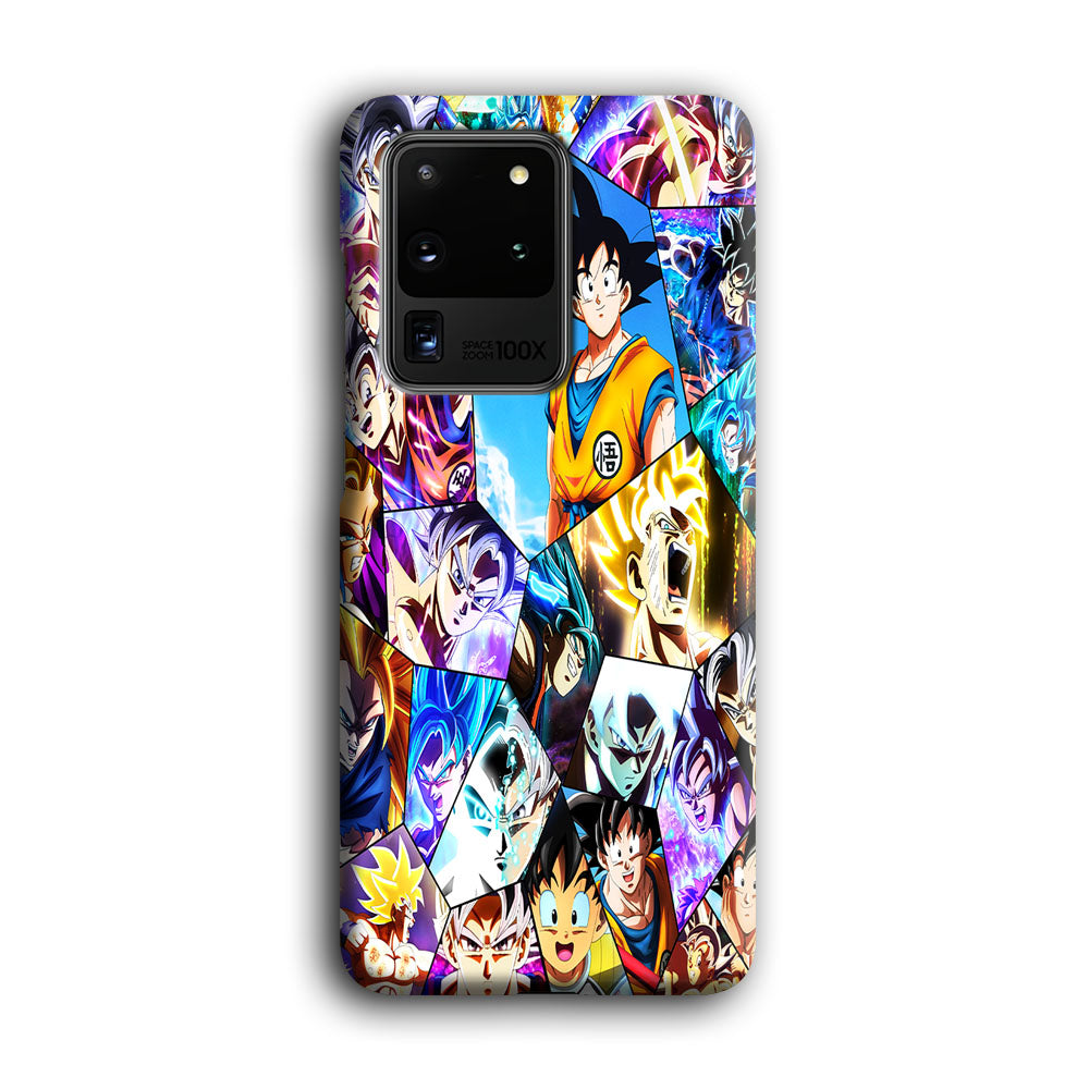 Goku Evolution Collage Samsung Galaxy S20 Ultra Case