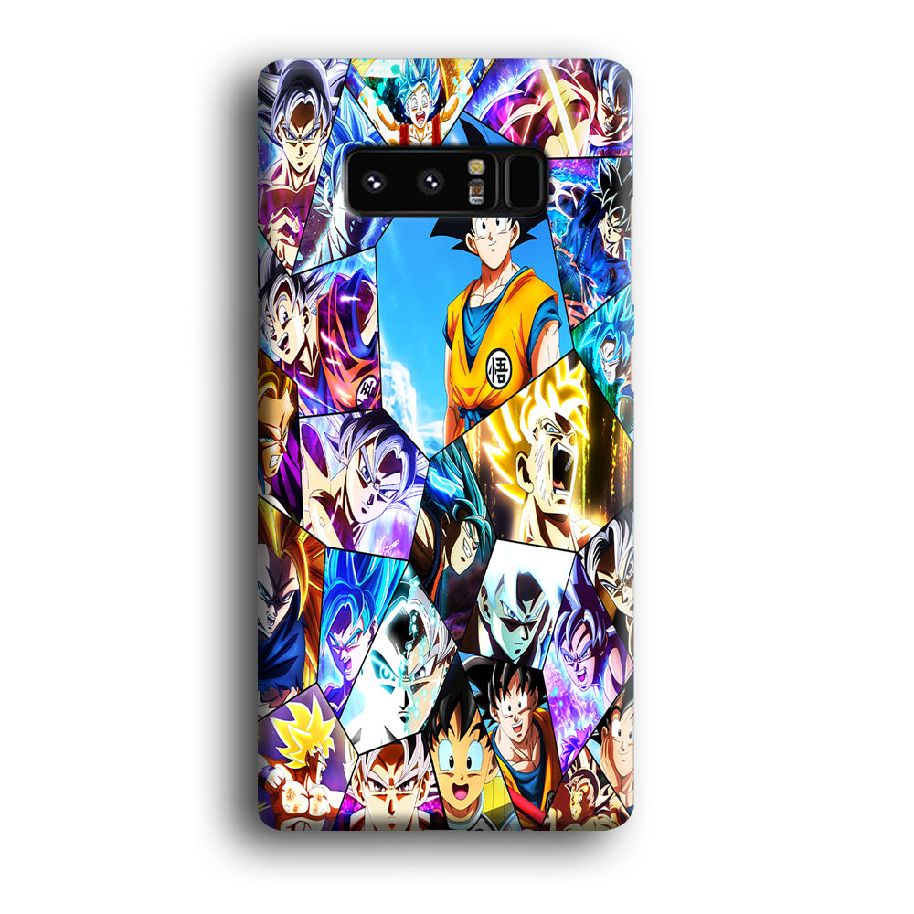 Goku Evolution Collage Samsung Galaxy Note 8 Case