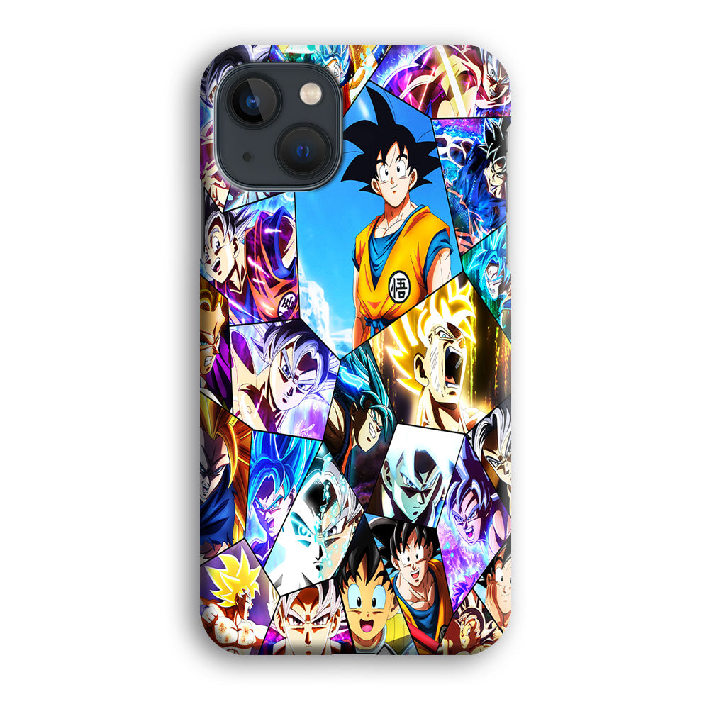 Goku Evolution Collage iPhone 14 Plus Case