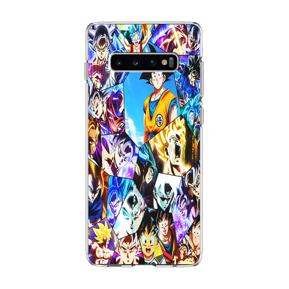 Goku Evolution Collage Samsung Galaxy S10 Case