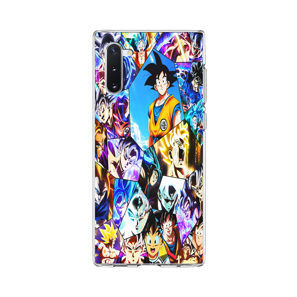 Goku Evolution Collage Samsung Galaxy Note 10 Case