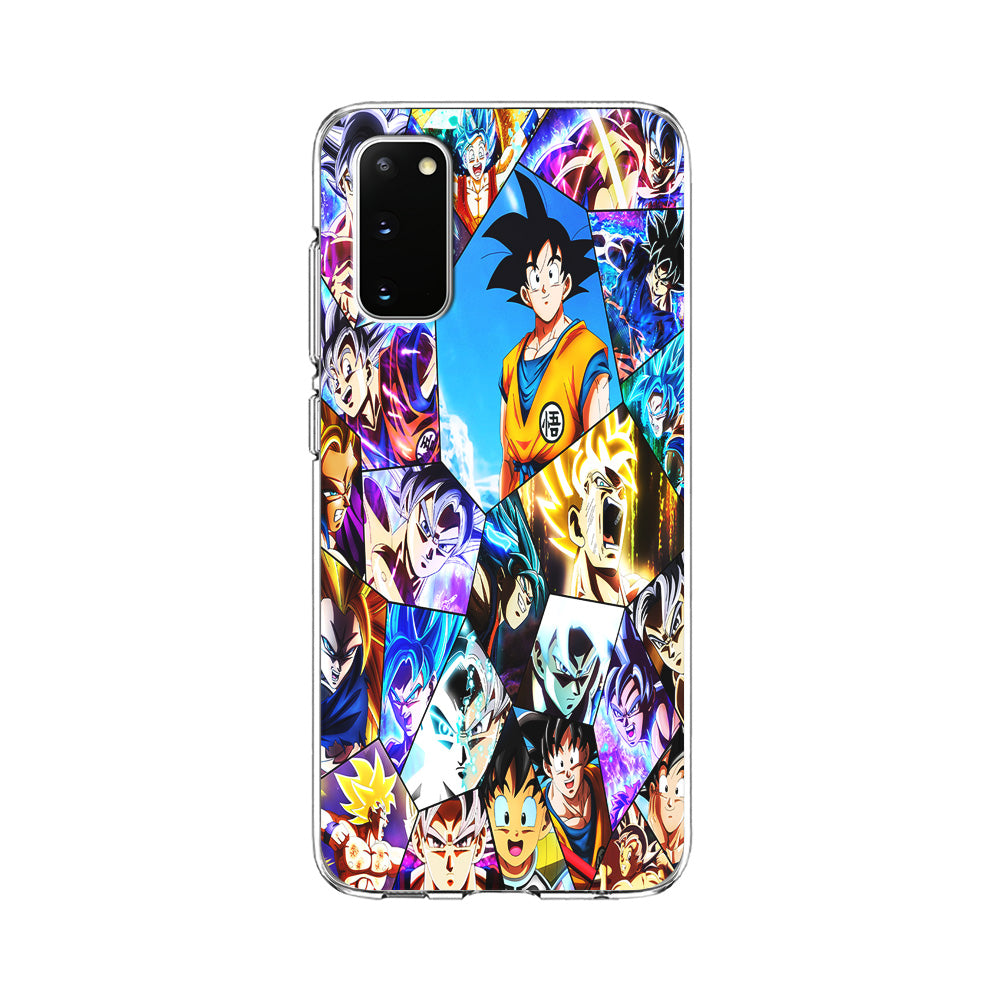 Goku Evolution Collage Samsung Galaxy S20 Case