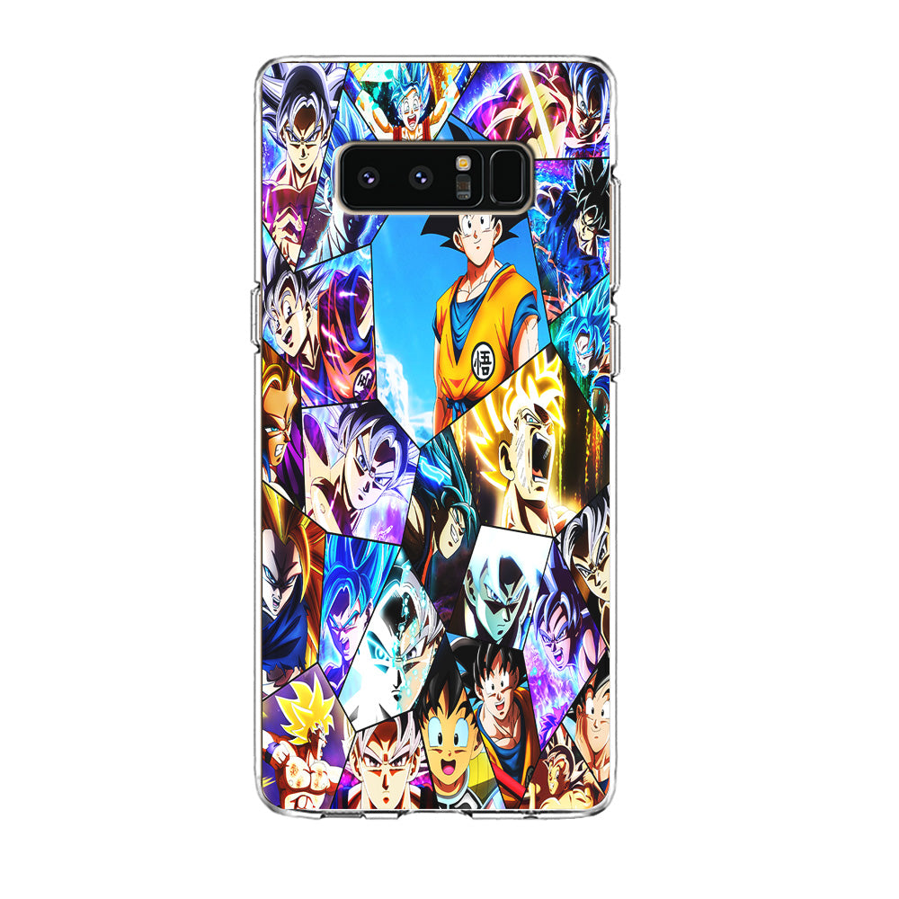 Goku Evolution Collage Samsung Galaxy Note 8 Case