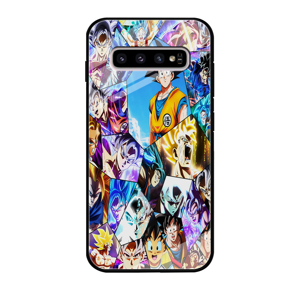 Goku Evolution Collage Samsung Galaxy S10 Plus Case