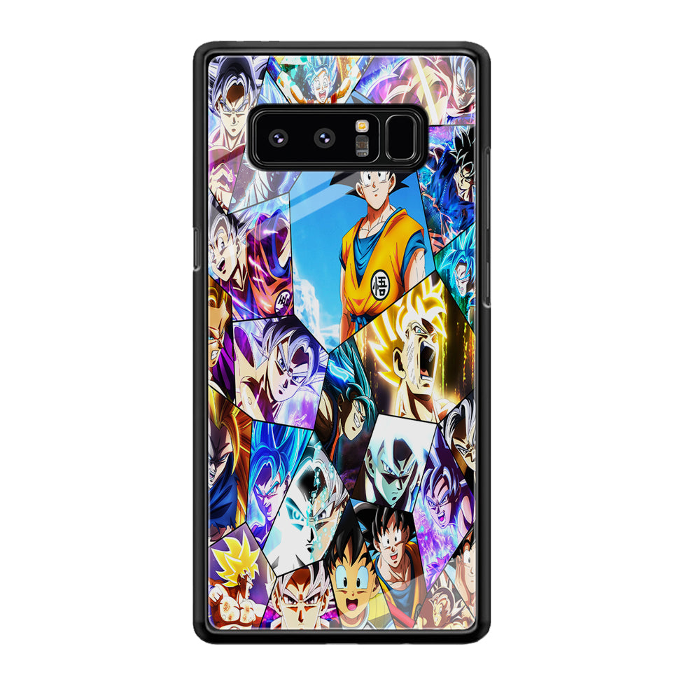 Goku Evolution Collage Samsung Galaxy Note 8 Case