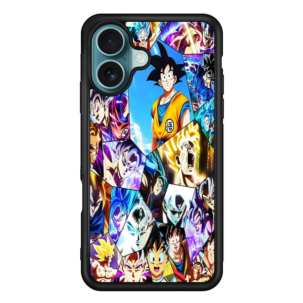 Goku Evolution Collage iPhone 16 Plus Case - Altracase