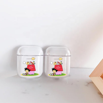 Goku and Roshi on Kame House Hard Plastic Protective Clear Case Cover For Apple Airpods-AirPod Case-Altracase