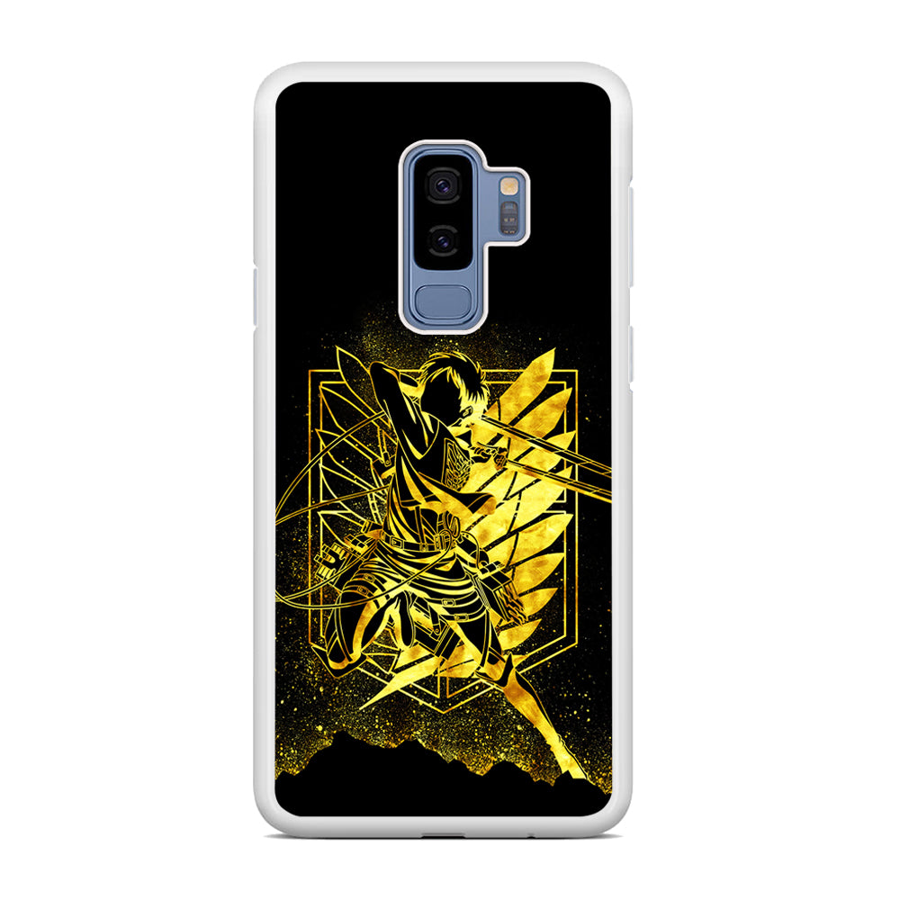 Golden Eren Attack On Titan Samsung Galaxy S9 Plus Case