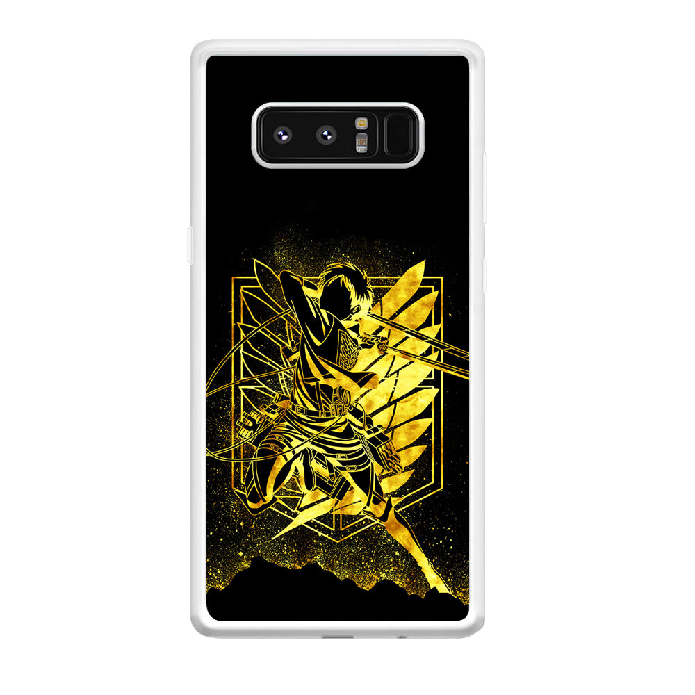 Golden Eren Attack On Titan Samsung Galaxy Note 8 Case