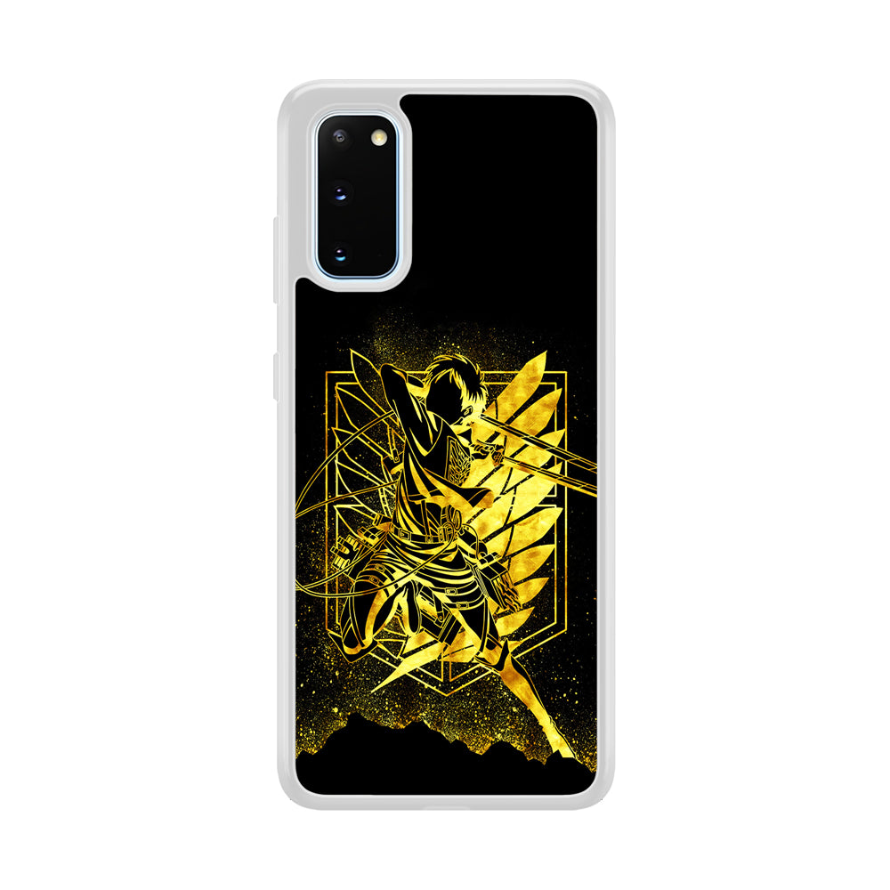 Golden Eren Attack On Titan Samsung Galaxy S20 Case