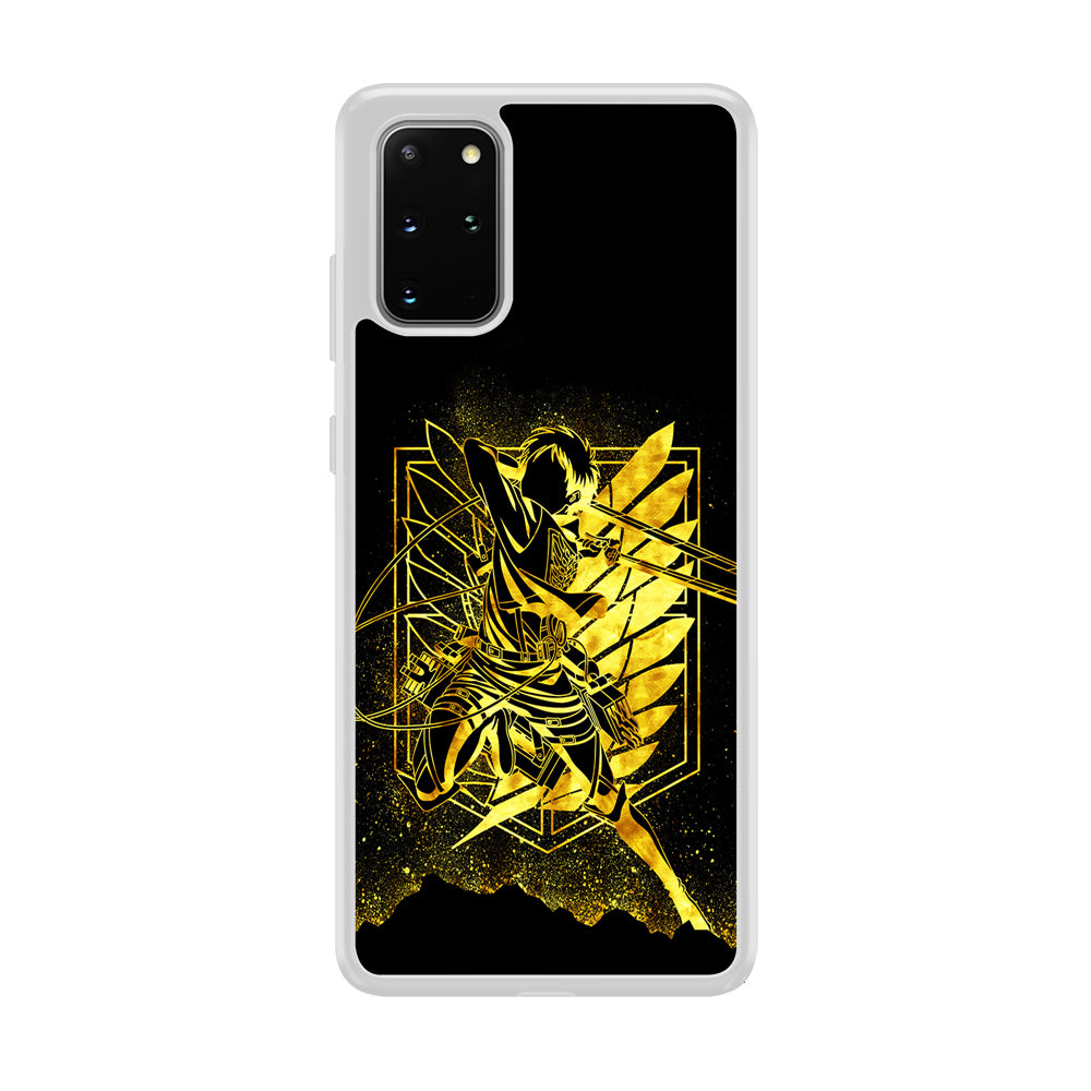 Golden Eren Attack On Titan Samsung Galaxy S20 Plus Case