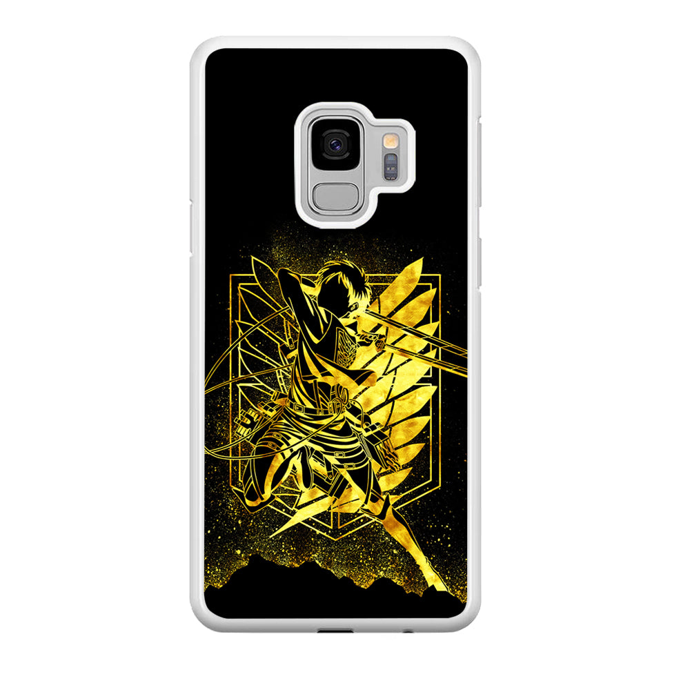 Golden Eren Attack On Titan Samsung Galaxy S9 Case