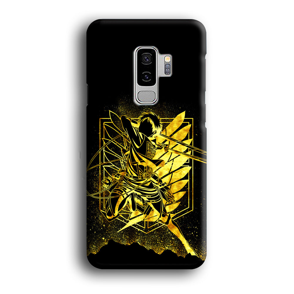 Golden Eren Attack On Titan Samsung Galaxy S9 Plus Case