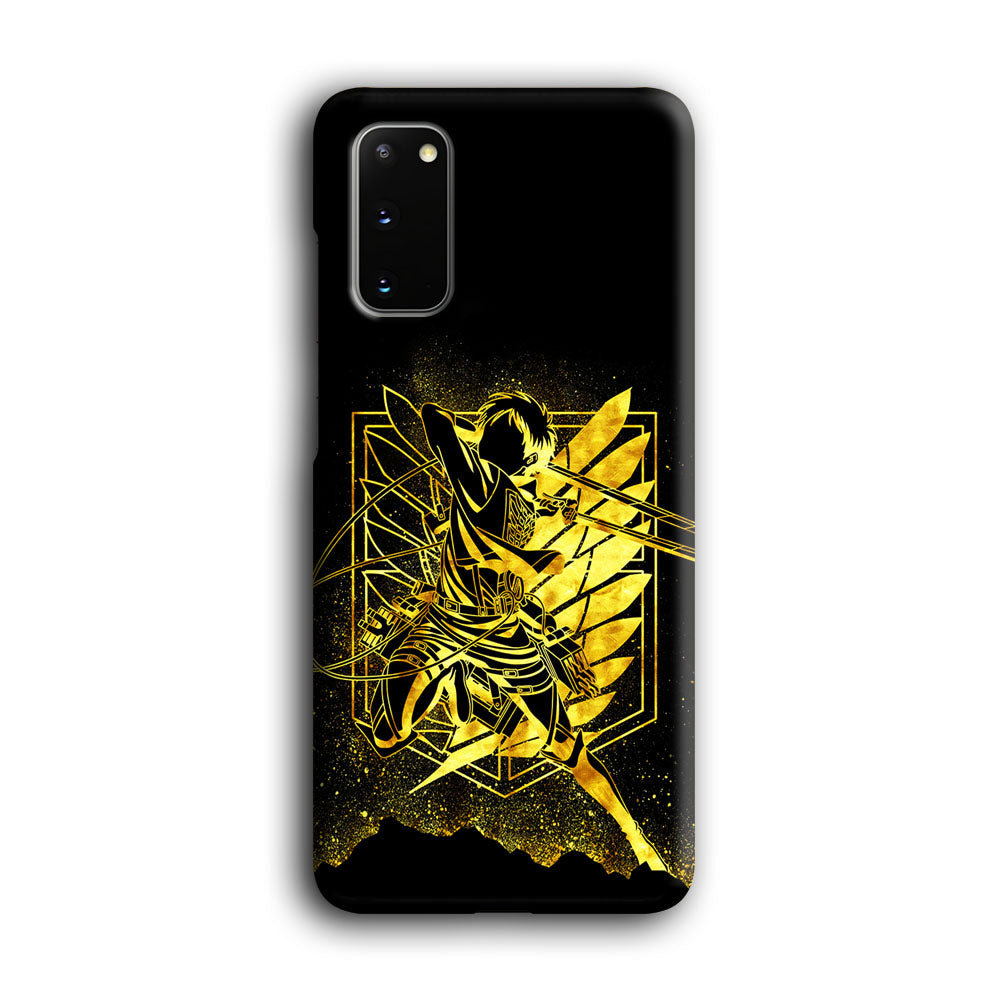 Golden Eren Attack On Titan Samsung Galaxy S20 Case