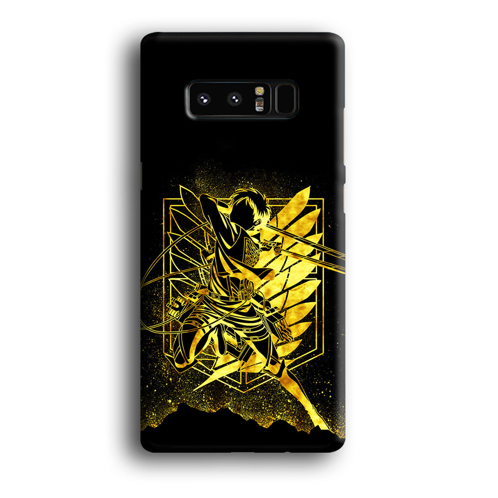 Golden Eren Attack On Titan Samsung Galaxy Note 8 Case