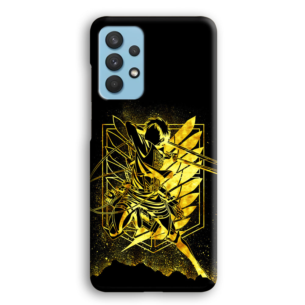 Golden Eren Attack On Titan Samsung Galaxy A32 Case