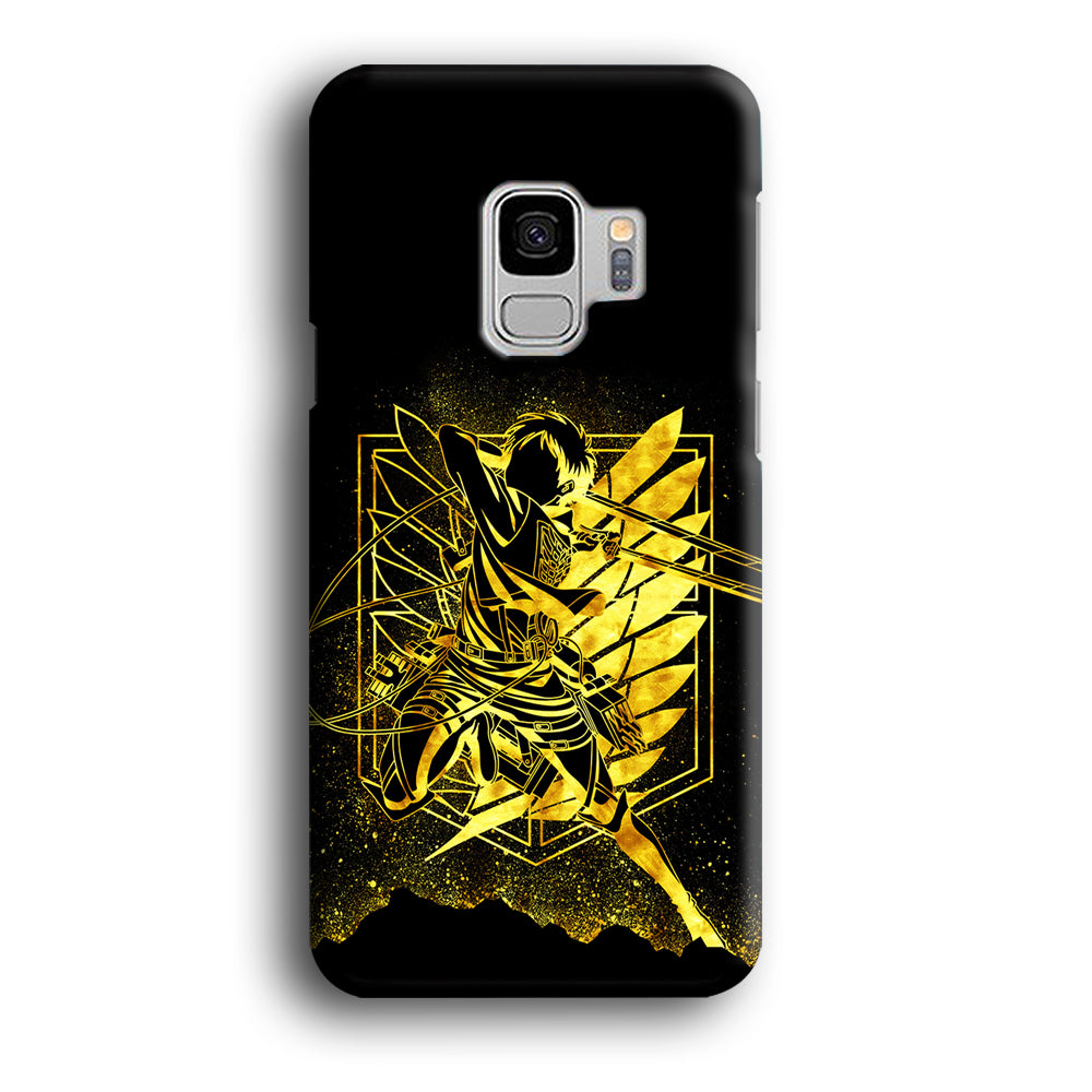 Golden Eren Attack On Titan Samsung Galaxy S9 Case