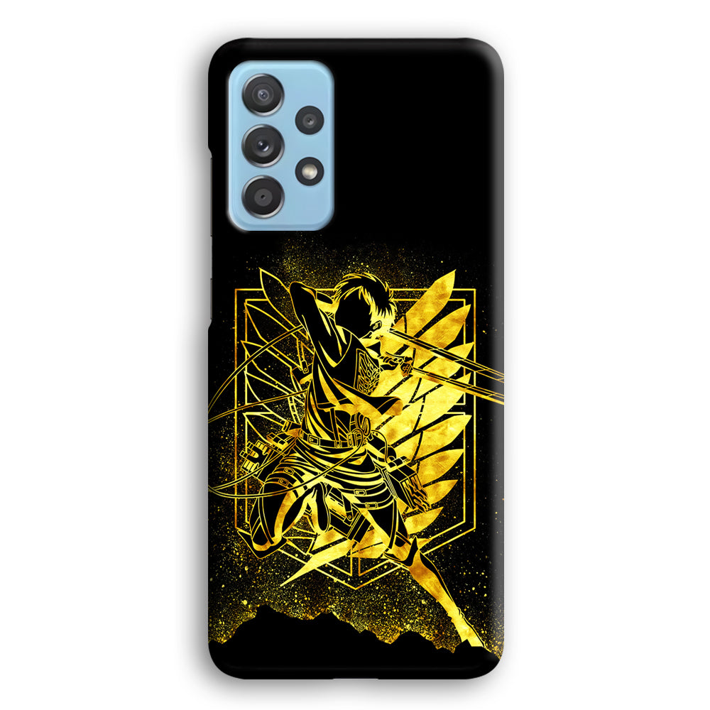 Golden Eren Attack On Titan Samsung Galaxy A52 Case