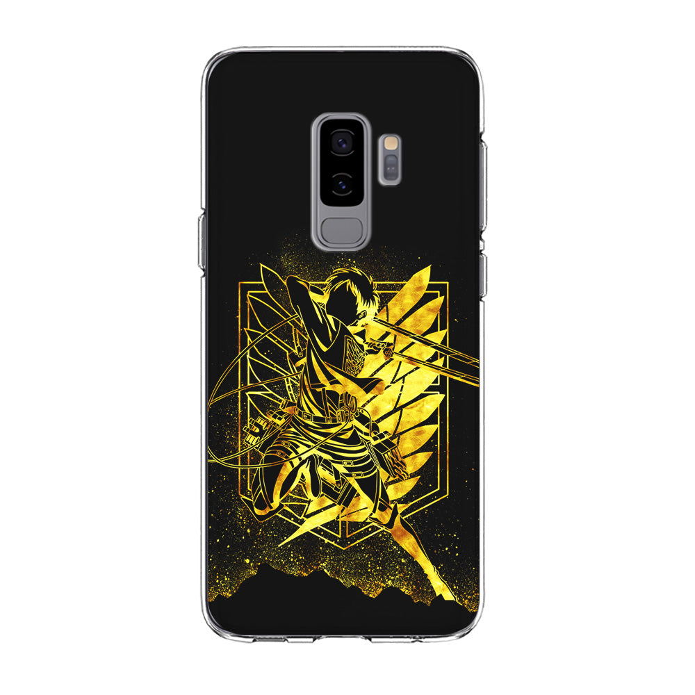 Golden Eren Attack On Titan Samsung Galaxy S9 Plus Case