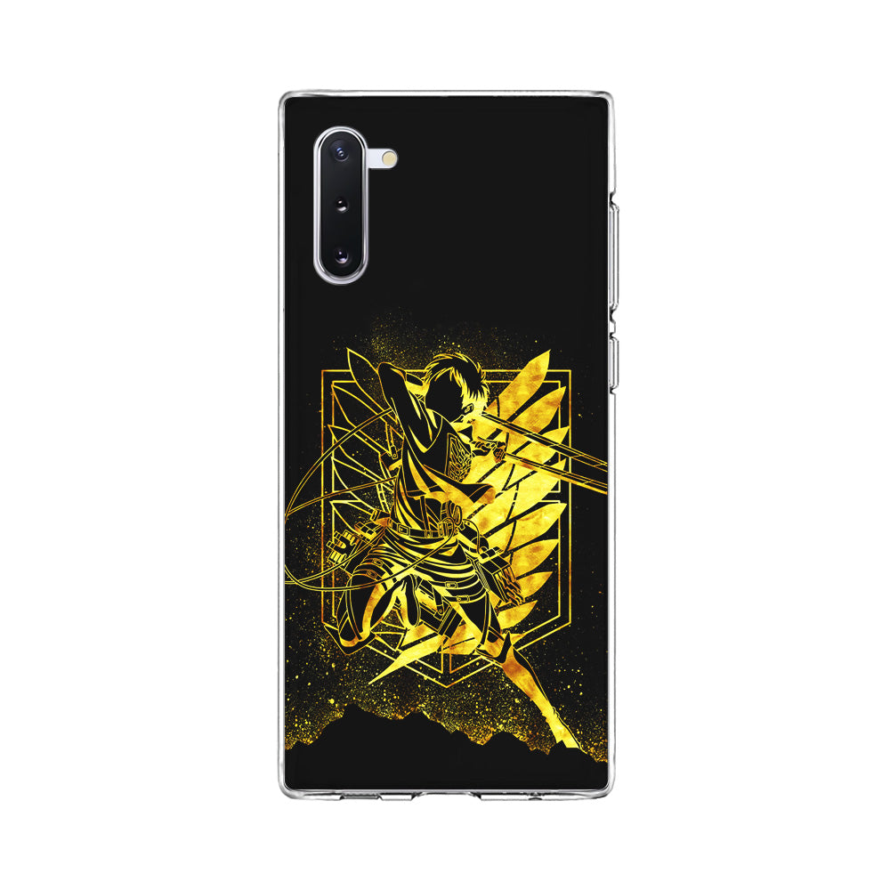 Golden Eren Attack On Titan Samsung Galaxy Note 10 Case