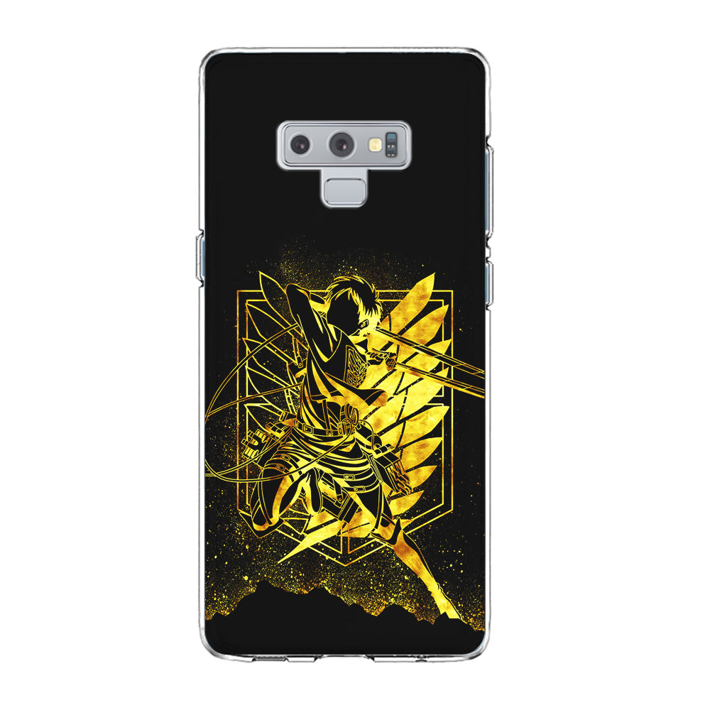 Golden Eren Attack On Titan Samsung Galaxy Note 9 Case