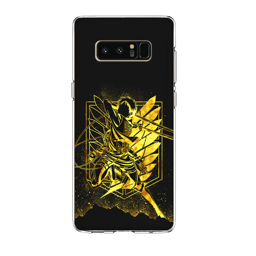 Golden Eren Attack On Titan Samsung Galaxy Note 8 Case