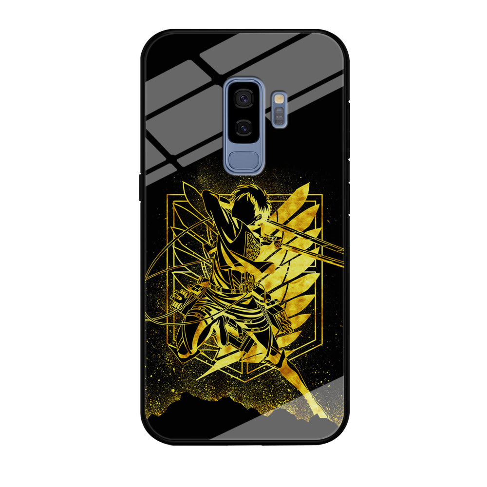 Golden Eren Attack On Titan Samsung Galaxy S9 Plus Case