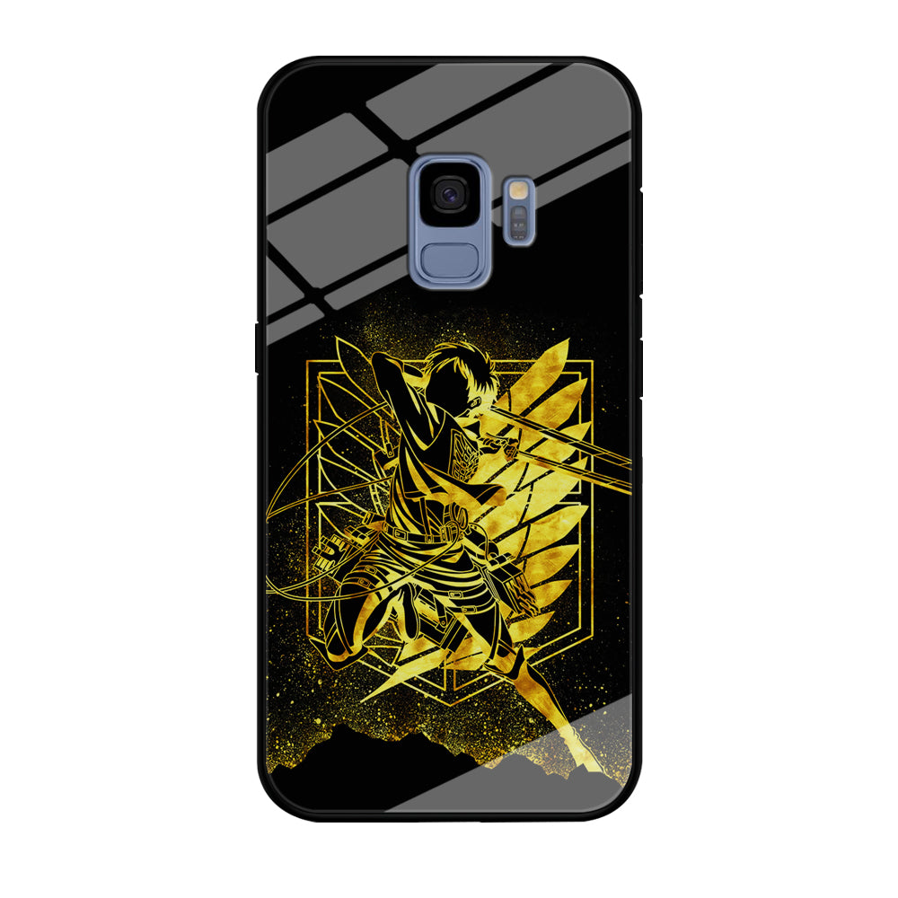 Golden Eren Attack On Titan Samsung Galaxy S9 Case