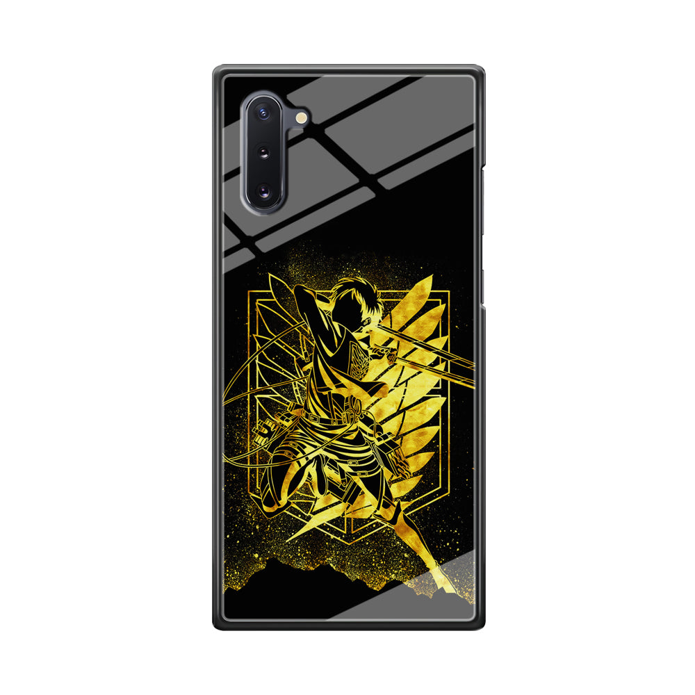 Golden Eren Attack On Titan Samsung Galaxy Note 10 Case