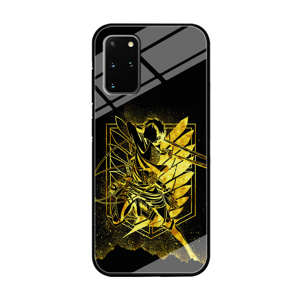 Golden Eren Attack On Titan Samsung Galaxy S20 Plus Case