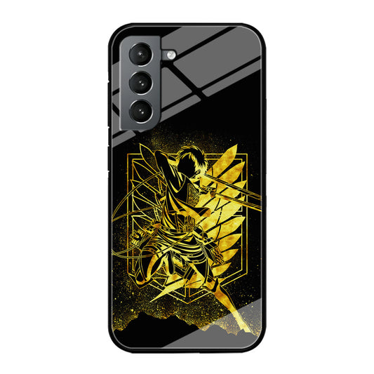 Golden Eren Attack On Titan Samsung Galaxy S22 Plus Case