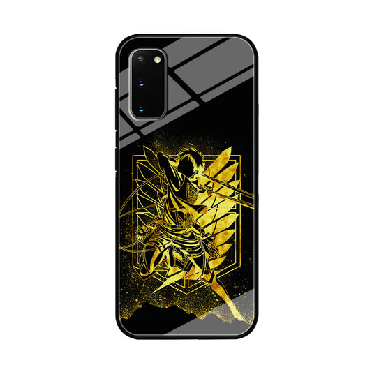 Golden Eren Attack On Titan Samsung Galaxy S20 Case